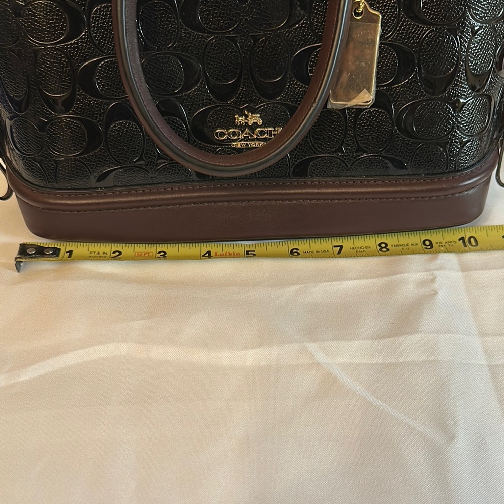 Coach Black and Dark Purple Crossbody Bag - Picture 6 of 9